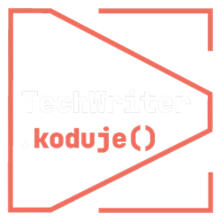 Logo podcastu Tech Writer koduje